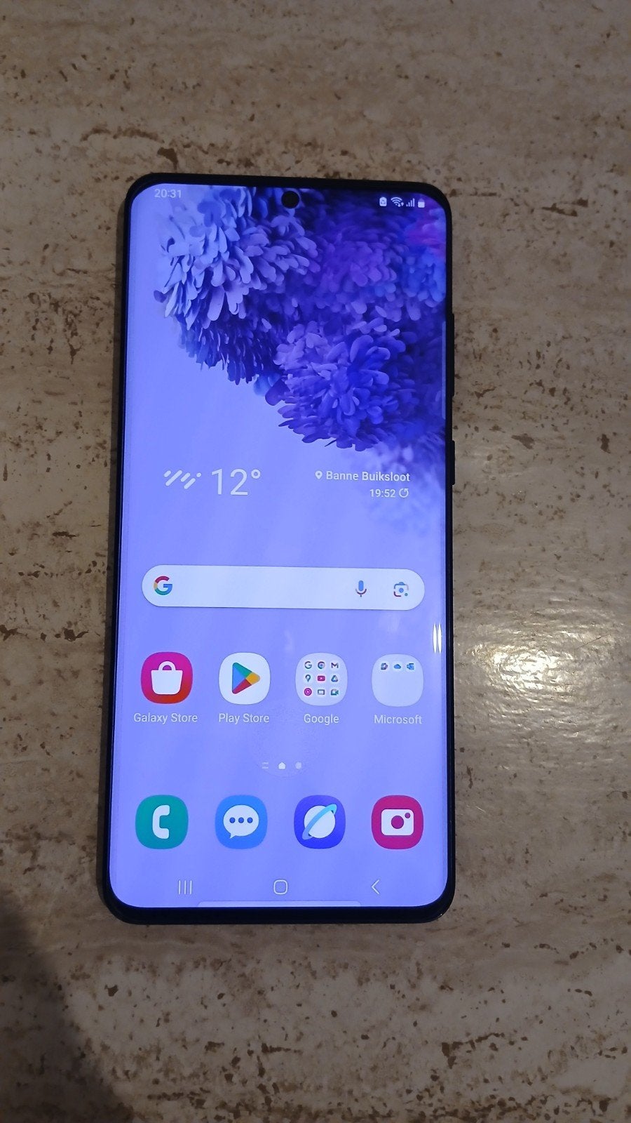 Samsung Galaxy S20 plus 5g snelheid 12gb en Opslag 128gb, Ophalen, Galaxy S20, Zwart, Touchscreen