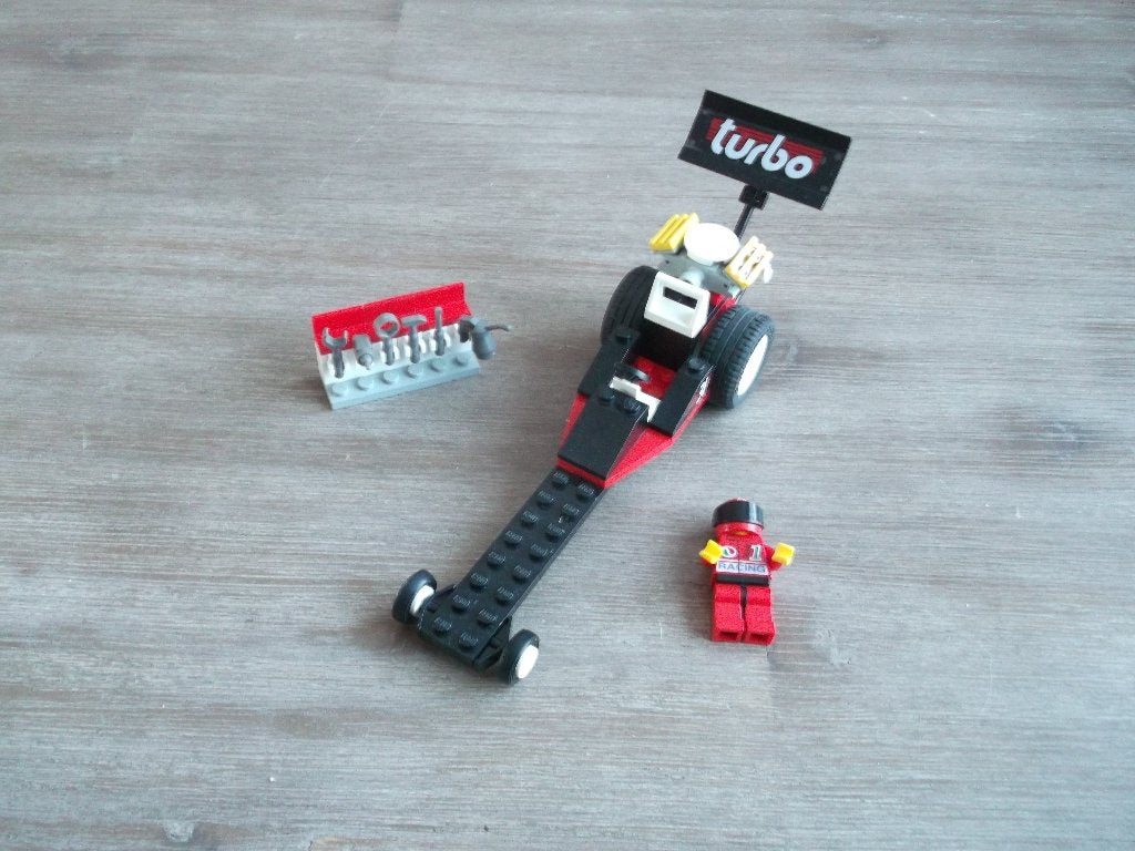 lego racers 6639 raven racer (1995), Ophalen of Verzenden, Gebruikt, Complete set, Lego