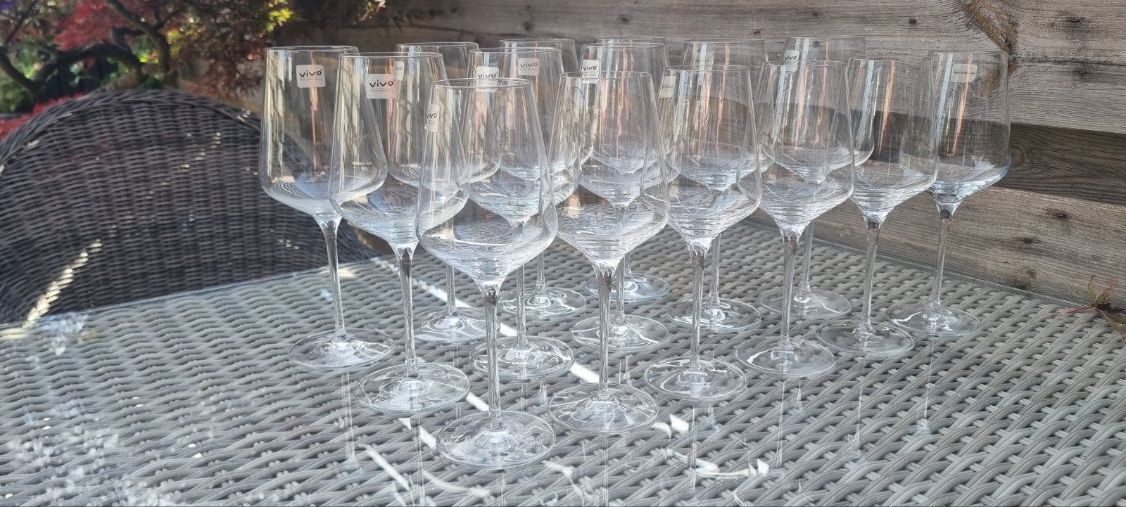 Vivo Villeroy & Boch wijnglazen wit en rood 5 euro per stuk, Glas of Glazen, Vivo, Ophalen of Verzenden, Modern