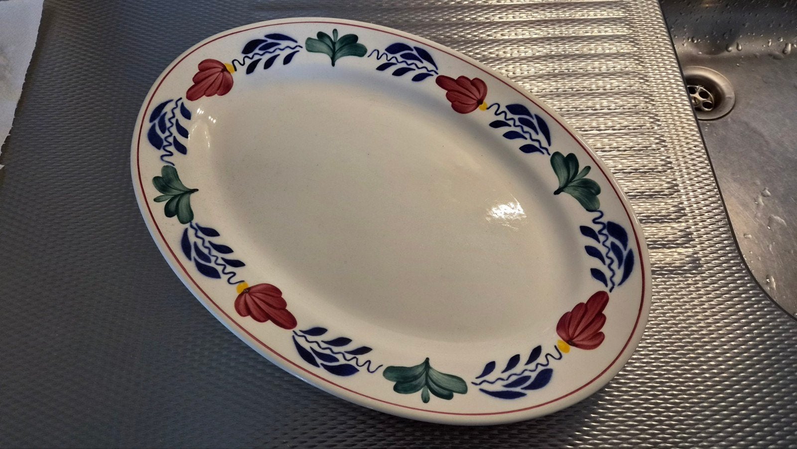boerenbont servies, Ophalen