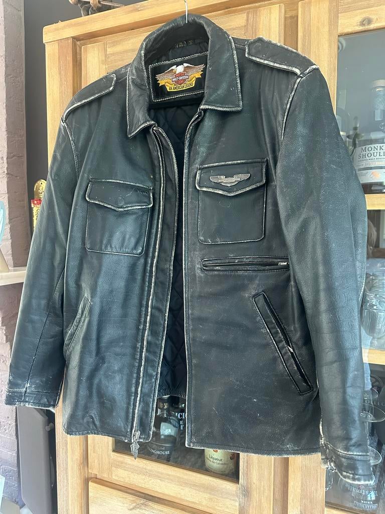 Harley-Davidson lederen Jacket - XL, Ophalen of Verzenden, Tweedehands, Heren, Jas | leer