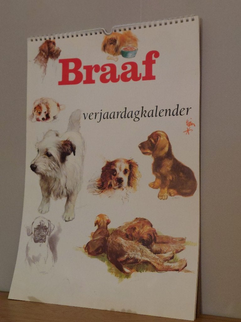Rien Poortvliet kalender honden, Ophalen of Verzenden, Maandkalender, Zo goed als nieuw