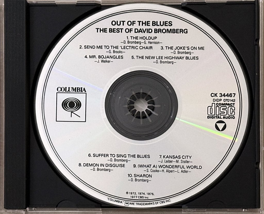 David Bromberg - Out of the Blues, Cd's en Dvd's, Ophalen of Verzenden, Zo goed als nieuw, Blues