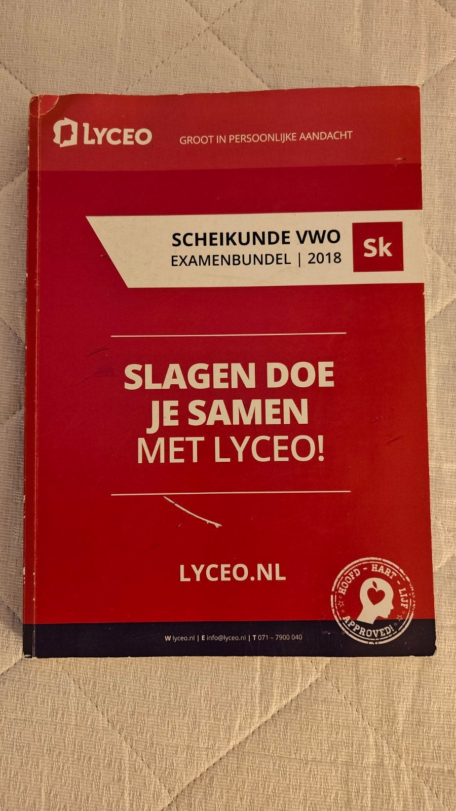 Scheikunde VWO Examenbundel 2018 - Lyceo, Gelezen, Lyceo, Ophalen of Verzenden, Beta