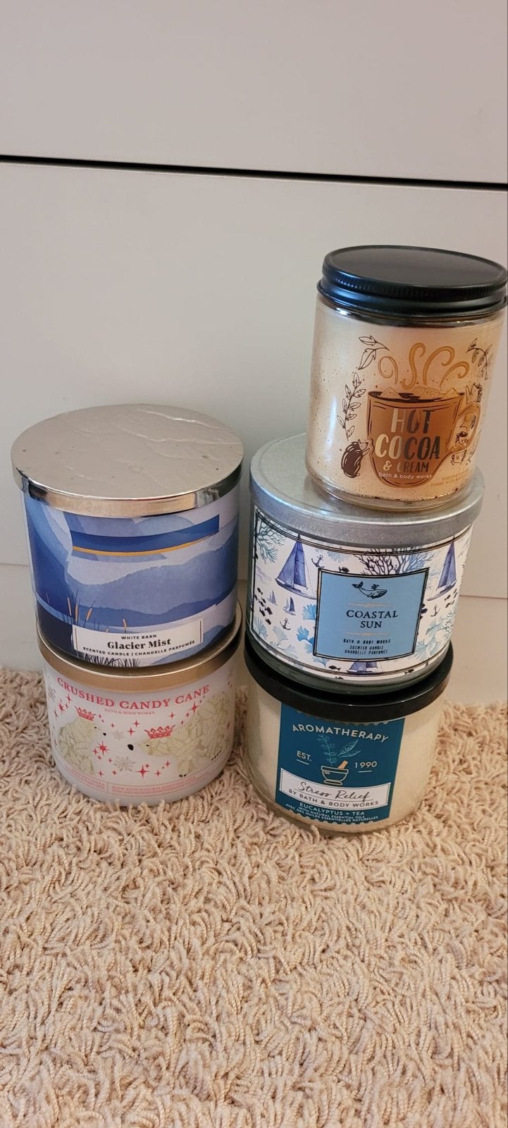Bath & Body Works Geurkaarsen - Diverse Geuren, Ophalen, Nieuw, Meerkleurig, Glas