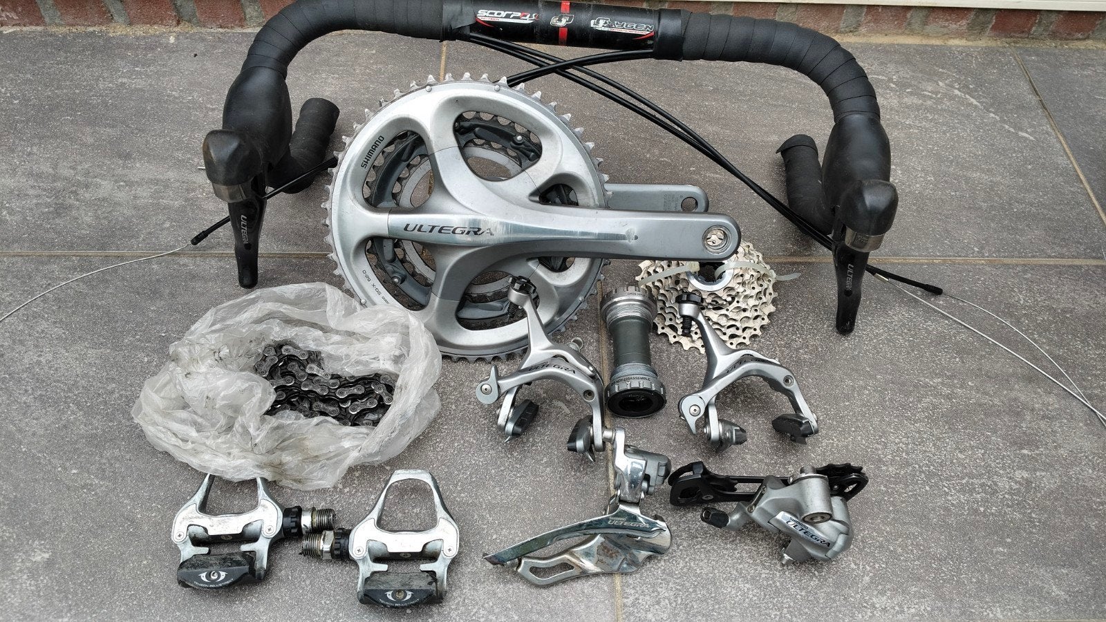 Shimano Ultegra 6700 groepset, Fietsen en Brommers, Fietsonderdelen, Gebruikt, Overige typen, Shimano Ultegra, Ophalen of Verzenden