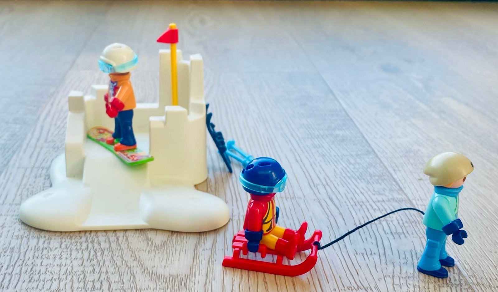 Playmobil Wintersport Set met Figuren en Accessoires, Ophalen, Gebruikt, Complete set, Figuren
