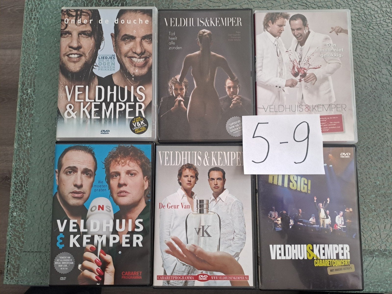 Veldhuis & Kemper DVD collectie (6 stuks), Overige artiesten, Alle leeftijden, Zo goed als nieuw, Verzamelbox of complete uitgave