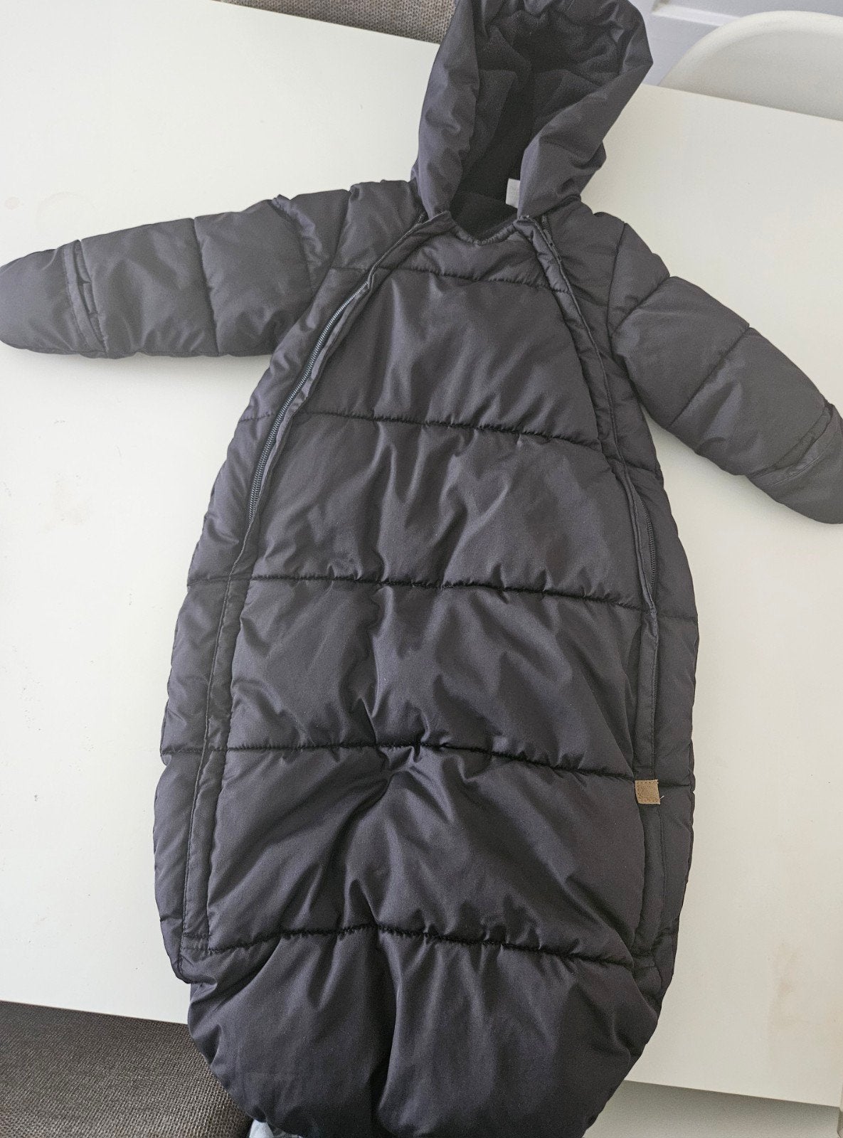 H&M Baby Slaapzak/Voetenzak Zwart - Maat 62/68, Ophalen of Verzenden, Zo goed als nieuw, H&M, Jongetje of Meisje