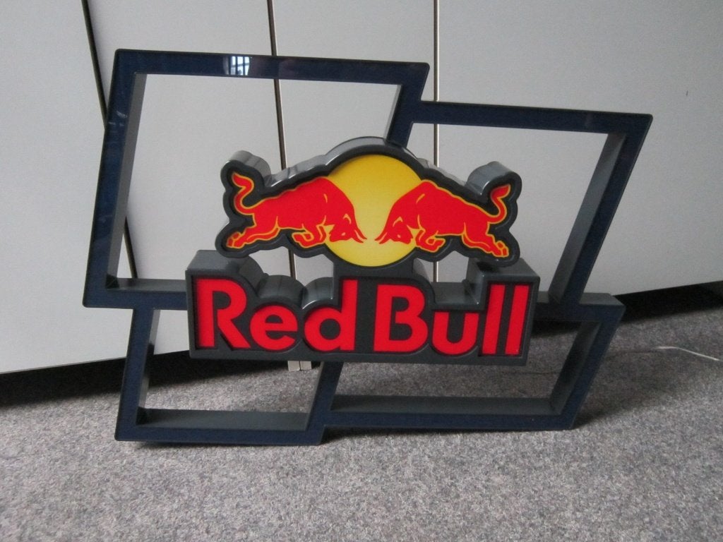 RED BULL LED LICHTRECLAME, Verzamelen, Ophalen, Gebruikt, Lichtbak of (neon) lamp