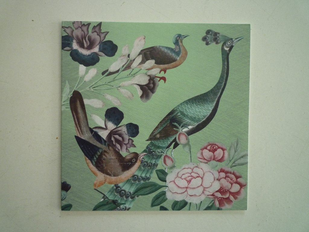 Kasteel Heeswijk Brabant handgeschilderd chinees papier, Ophalen of Verzenden, Voor 1920, Overige thema's