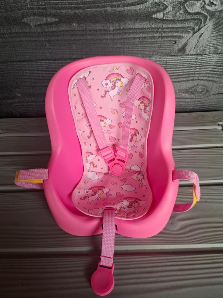 Z.g.a.n. Poppenfietsstoeltje met eenhoornprint, Ophalen of Verzenden