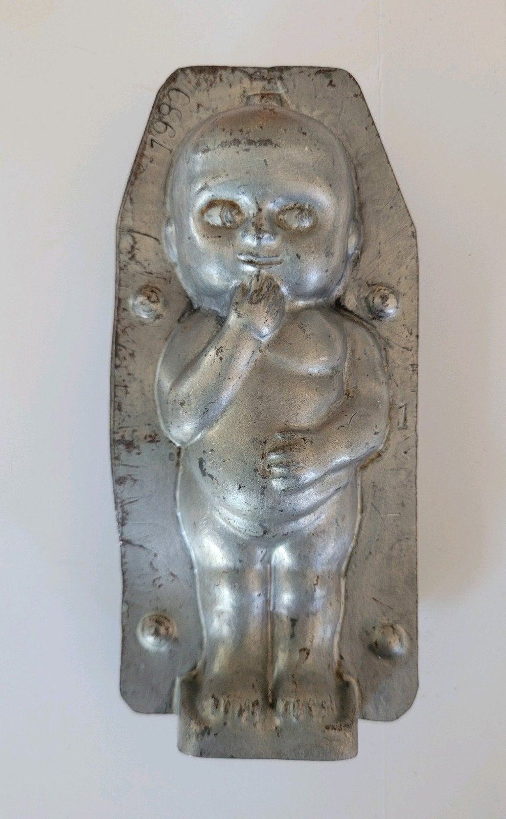Antieke chocoladevorm: baby / Kewpie, Ophalen of Verzenden, Gebruikt