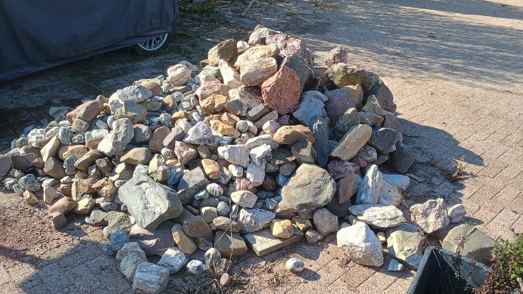Verschillende soorten keien ongeveer 1-2 m3, Ophalen, Overige materialen, Gebruikt, Kei