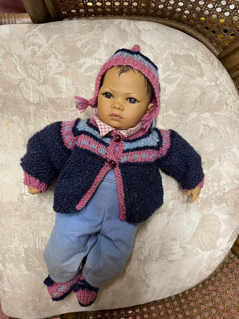 Originele Babypop van Heidi Ott, ong 32cm., Ophalen of Verzenden, Zo goed als nieuw, Babypop