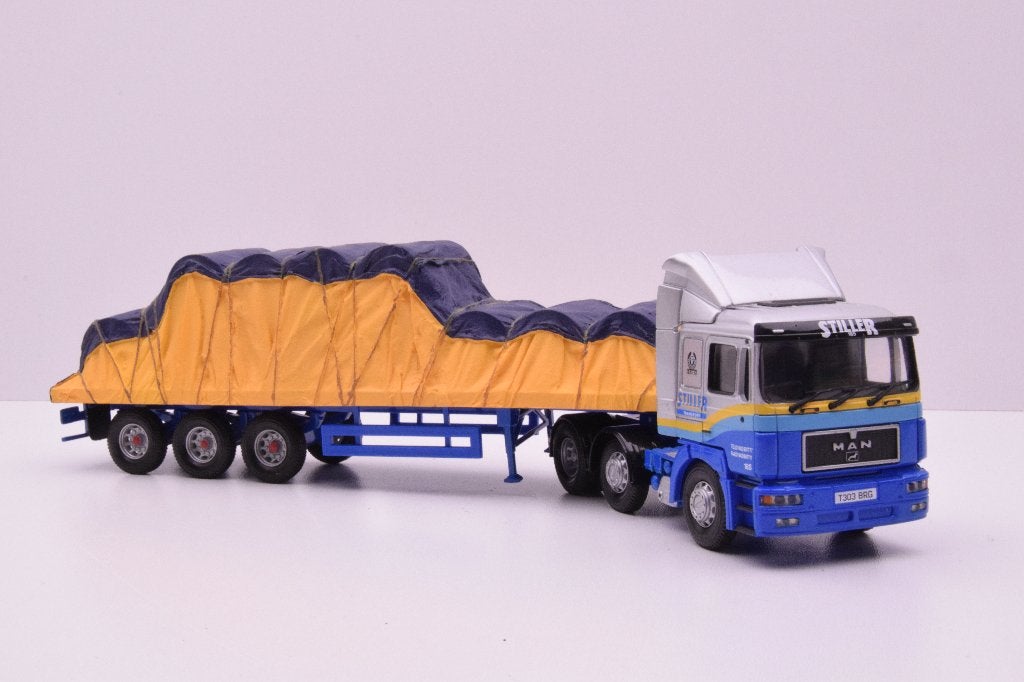 MAN  '' Stiller transport U.K.  ''  Corgi, Ophalen of Verzenden, Zo goed als nieuw, Bus of Vrachtwagen, Corgi