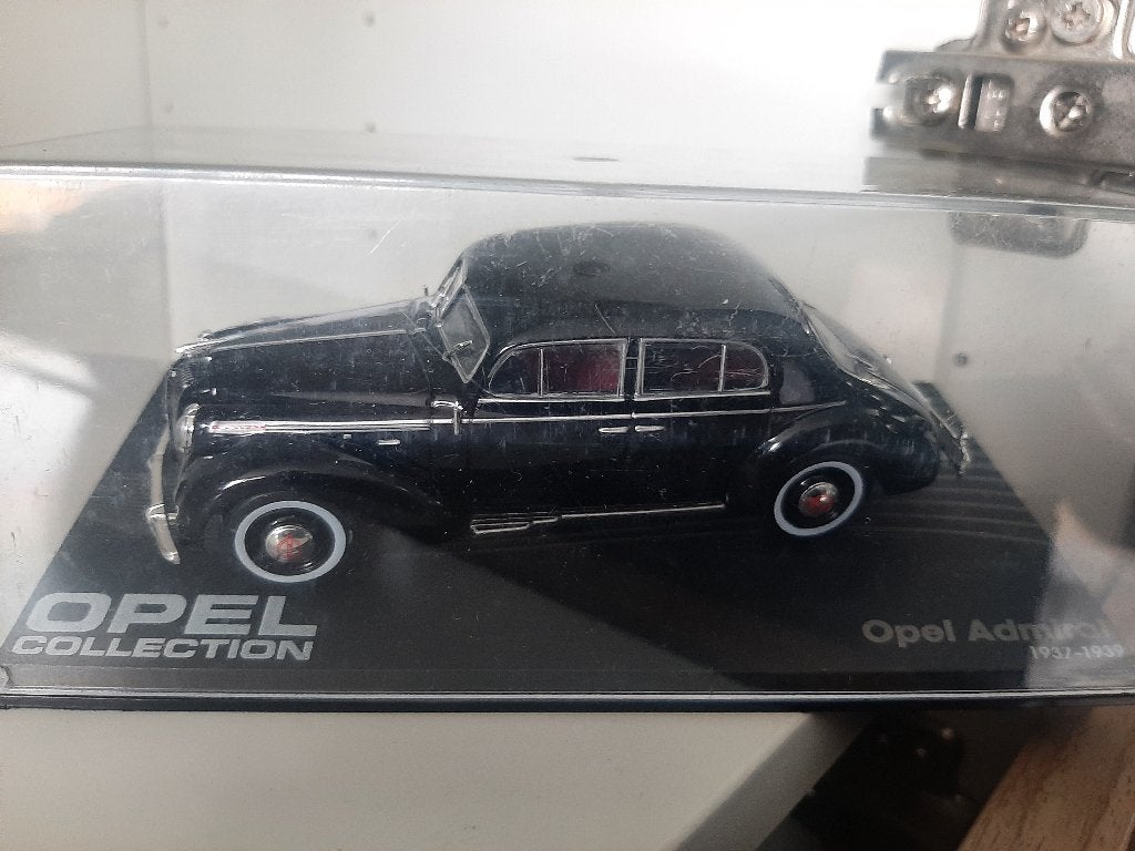 Opel Admiral zwart 1:43 Opel collection, Ophalen of Verzenden, Nieuw, Auto, Overige merken