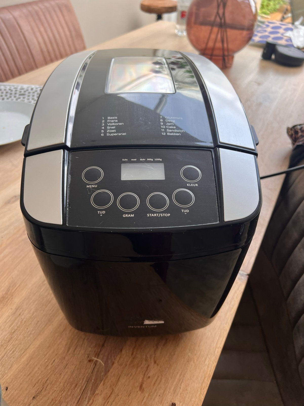 Inventum BM125 Broodbakmachine - Zo goed als nieuw, Met timer, 800 tot 1200 gram deeg, Ophalen of Verzenden, Zo goed als nieuw