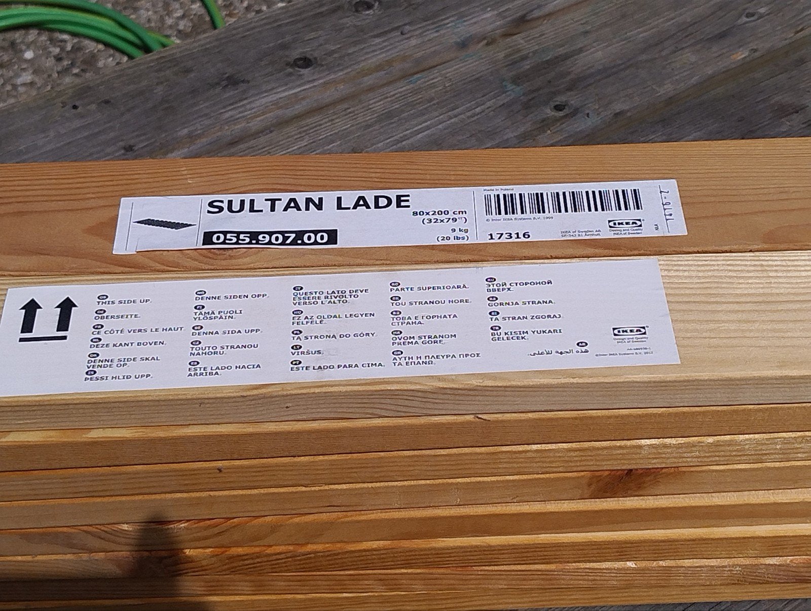 IKEA SULTAN LADE lattenbodem 80x200 cm, Ophalen, Nieuw, 80 cm, 200 cm