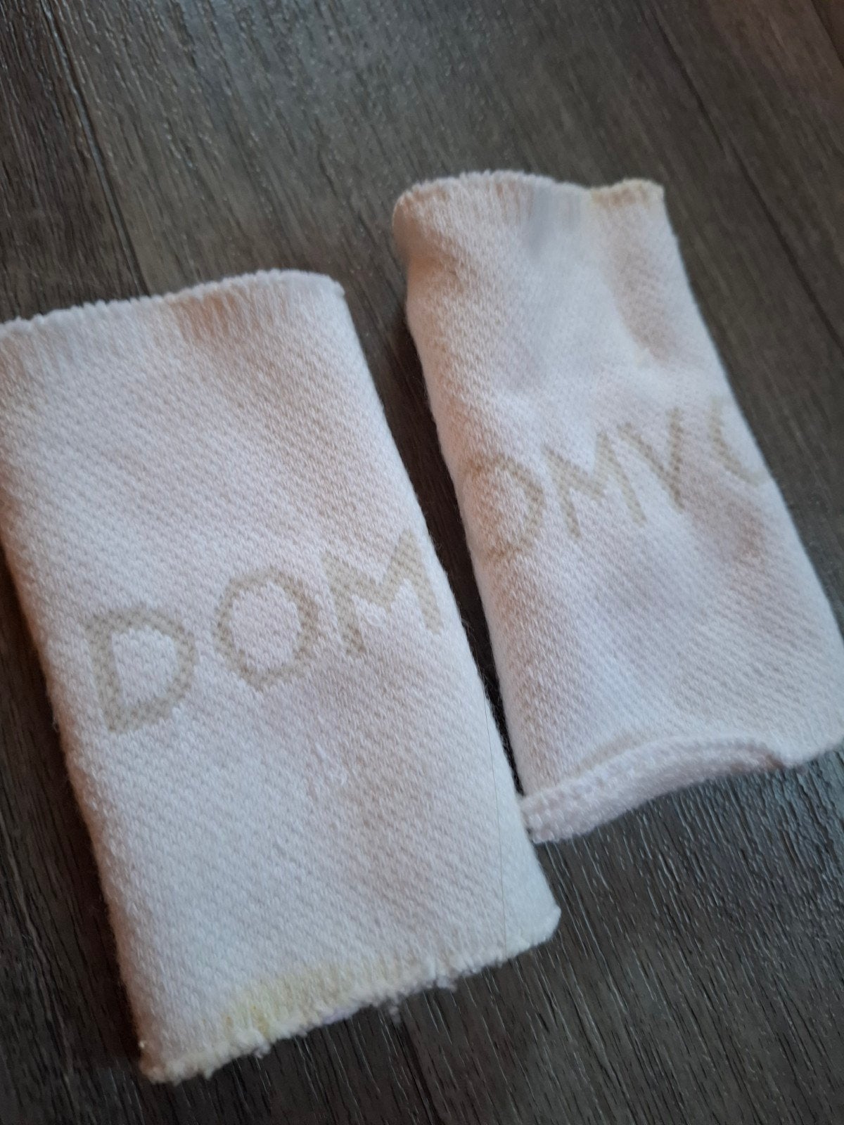 Domyos polsbandjes Turnen, Sport en Fitness, Ophalen, Gebruikt, Wit, Materiaal