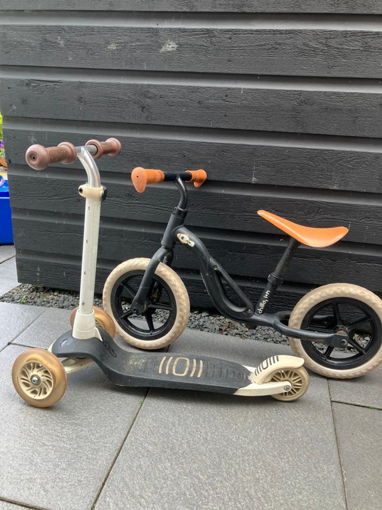 Chillafish loopfiets en Oxelo step, Kinderen en Baby's, Speelgoed | Buiten | Voertuigen en Loopfietsen, Ophalen, Gebruikt, Loopfiets