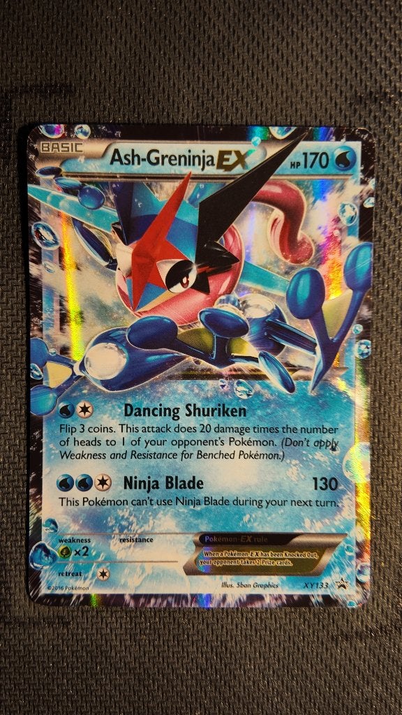 Ash-Greninja-EX XY133 XY Black Star Promos | Pokemon kaart, Ophalen, Losse kaart, Foil