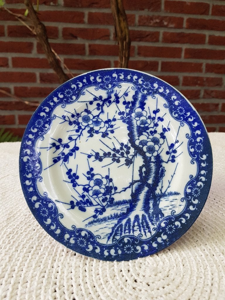 Vintage Japans Porselein Bord 'Nippon Tokusei' (Jaren '50), Verzenden