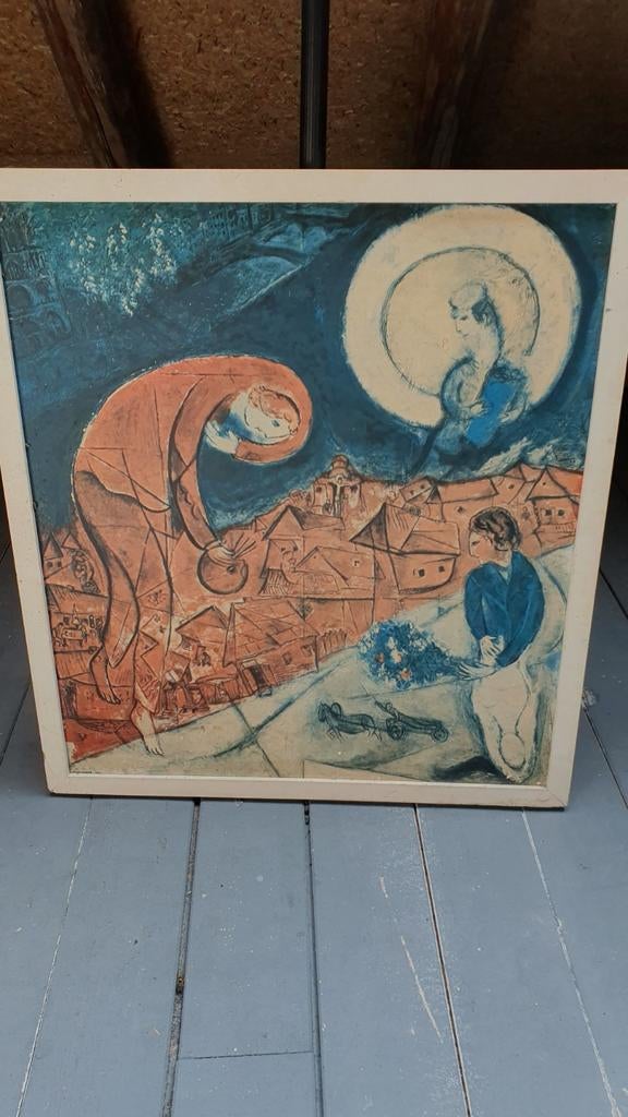 Marc Chagall - Rode Daken, RED ROOFS, Antiek en Kunst, Ophalen of Verzenden