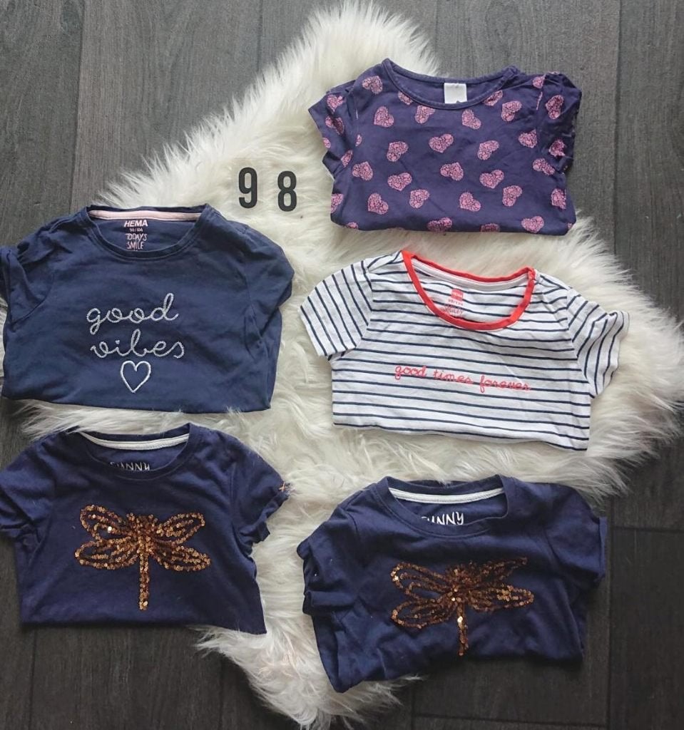Bundel shirts 5 stuks maat 98, Ophalen of Verzenden, Gebruikt, Meisje, Shirt of Longsleeve