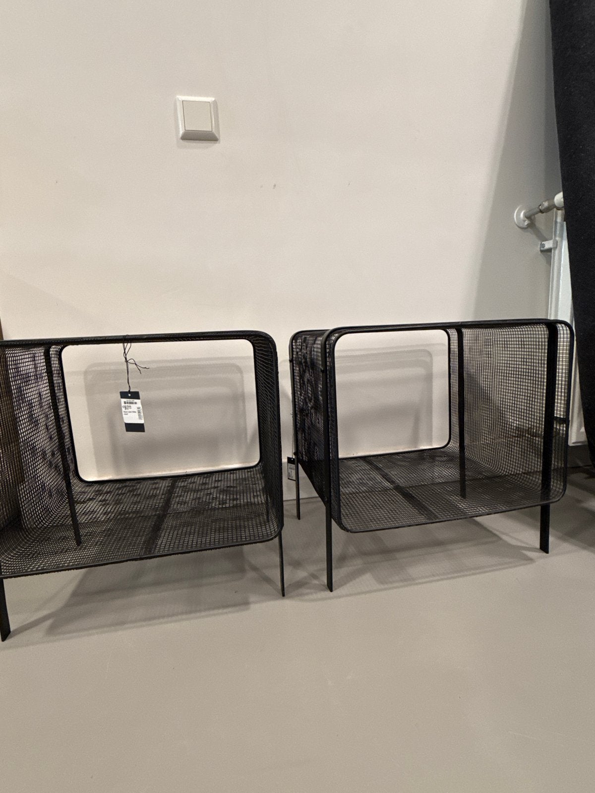 Nordal bijzettafel Villie zwart - Showroom model, Ophalen, Minder dan 45 cm, Minder dan 55 cm, Metaal of Aluminium