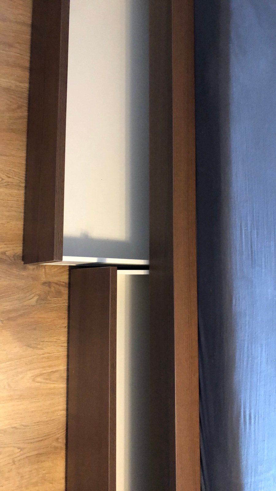 Malm Ikea 2 persoon bed, Bruin, Tweepersoons, Zo goed als nieuw, 200 cm
