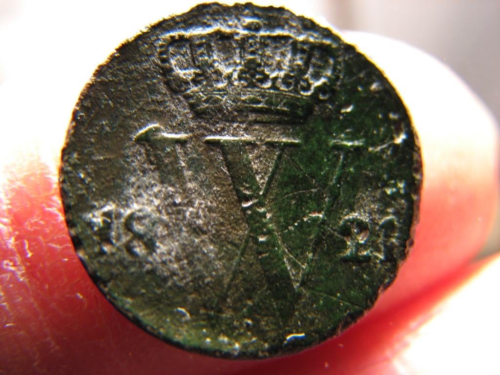 Helaas wat mindere halve cent W I -  1821 Brussel, Ophalen of Verzenden, Koning Willem I, Overige waardes, Losse munt