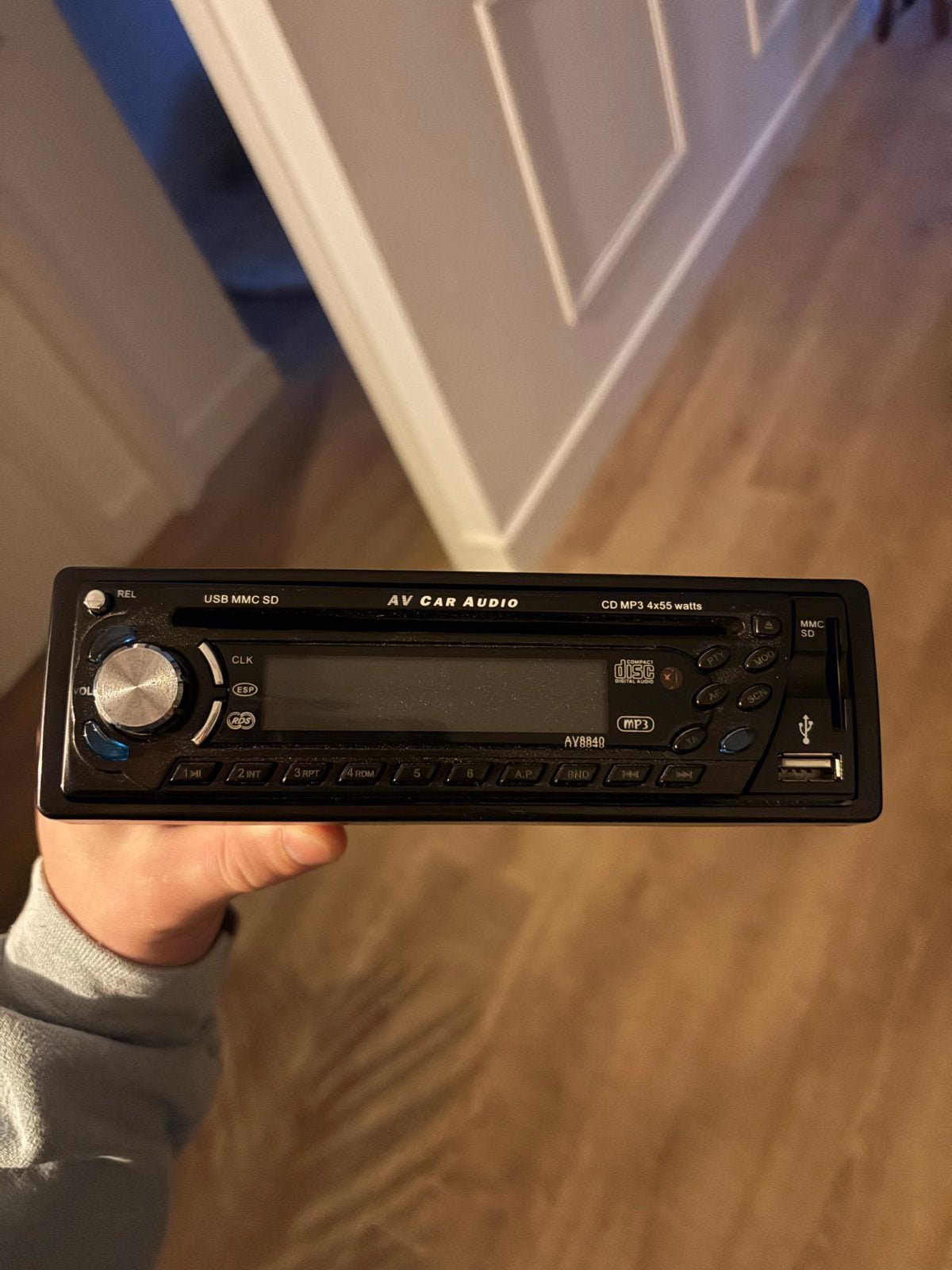 AV Car Audio AV8840 Autoradio met CD/MP3, USB en SD, Ophalen of Verzenden, Gebruikt