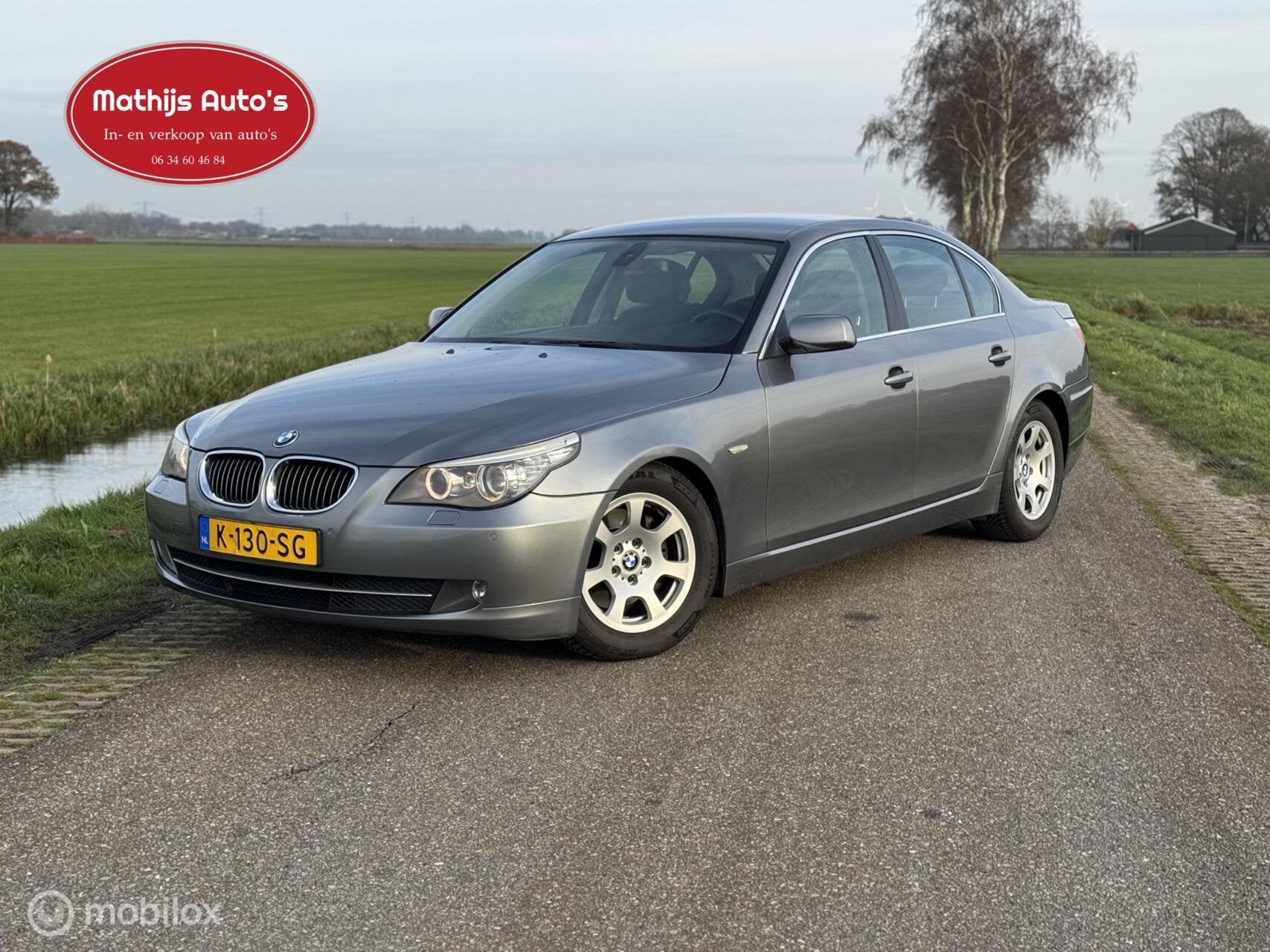 BMW 5-serie 523i Automaat Youngtimer! Leder Navi Nette staat, Achterwielaandrijving, 1800 kg, Lichtsensor, Bedrijf