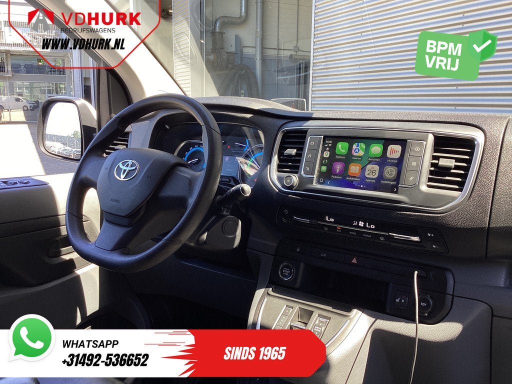 Toyota PROACE Electric Worker L3 75 kWh 345km WLTP 2x Schuif, 136 pk, Gebruikt, 4 cilinders, Leder en Stof