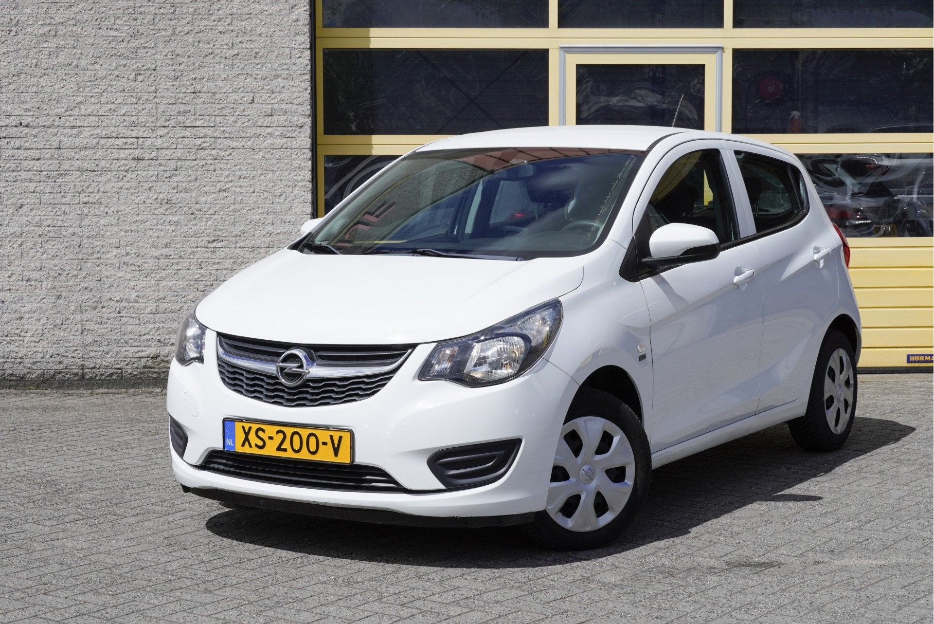 Opel KARL 1.0 ecoFLEX 5drs 120 Jaar Edition BJ2019 Audio ins, Stof, Gebruikt, Wit, Origineel Nederlands