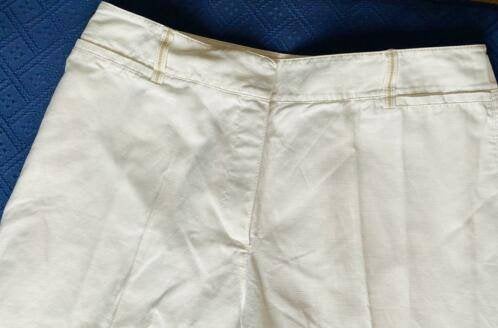 Gerry Weber witte pantalon maat 40 [DM], Maat 38/40 (M), Wit, Ophalen of Verzenden, Zo goed als nieuw