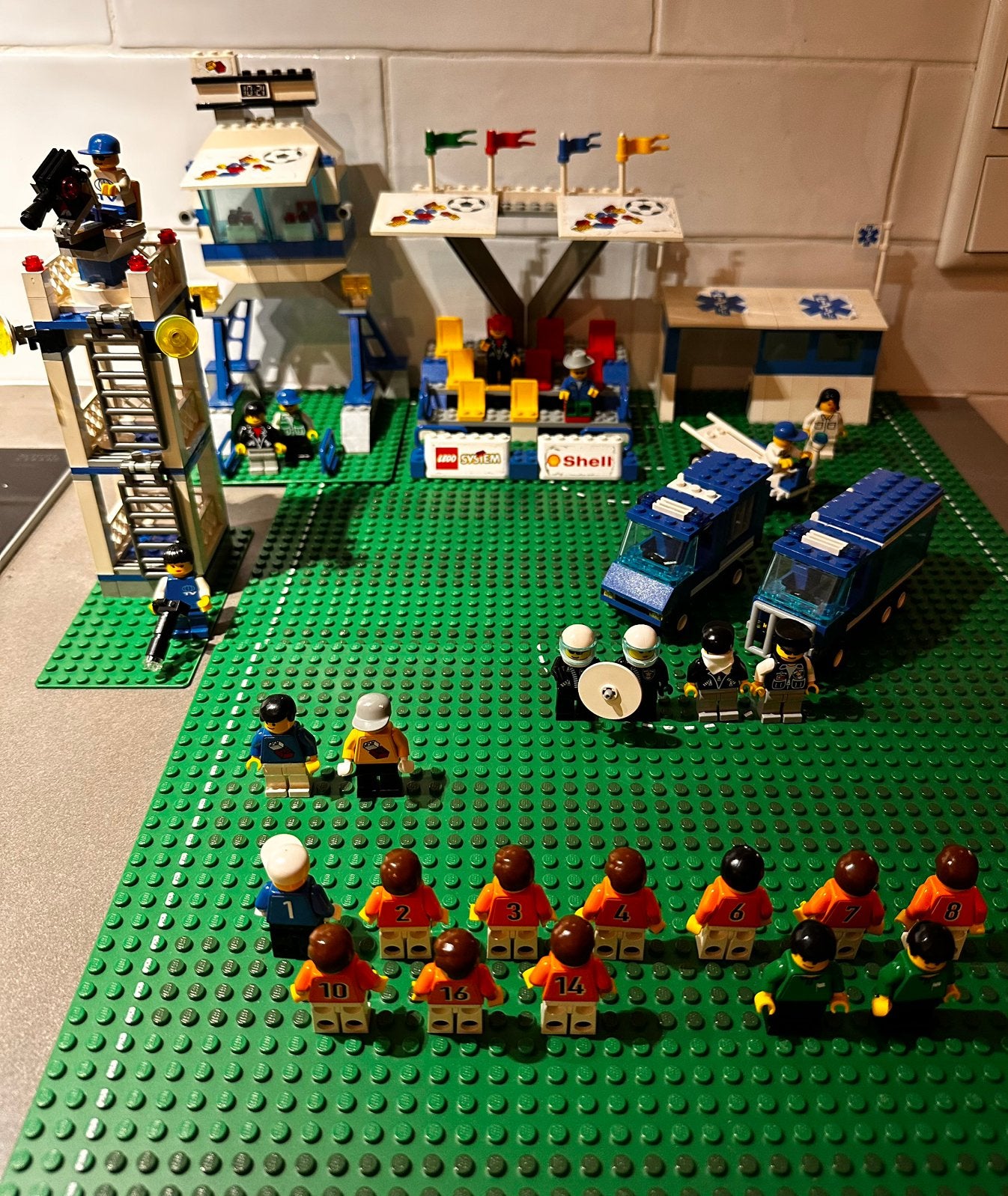 LEGO/Shell WK Voetbal 1998, totaal 8 sets, 99% compleet, Kinderen en Baby's, Speelgoed | Duplo en Lego, Ophalen, Gebruikt, Overige thema's