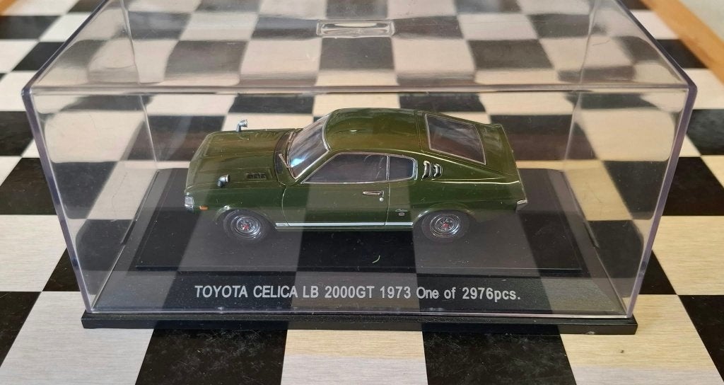 EBBRO TOYOTA CELICA LB 2000GT 1;43 DARK GREEN, Ophalen of Verzenden, Nieuw, Auto, Overige merken