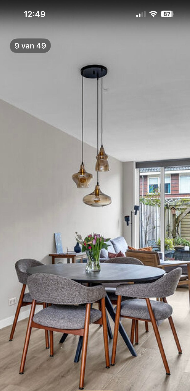 Lamp plafond, Huis en Inrichting, Lampen | Hanglampen, Ophalen, E27 (groot), Modern/klassiek, Glas