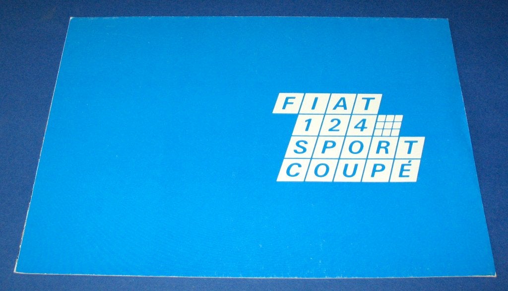 Folder autofolder Fiat 124 Sport Coupe 1600, Ophalen of Verzenden, Zo goed als nieuw, Overige merken