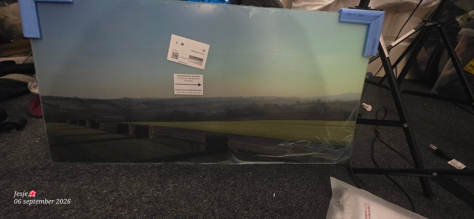Landschap schilderij, nieuw in verpakking, Antiek en Kunst, Ophalen of Verzenden