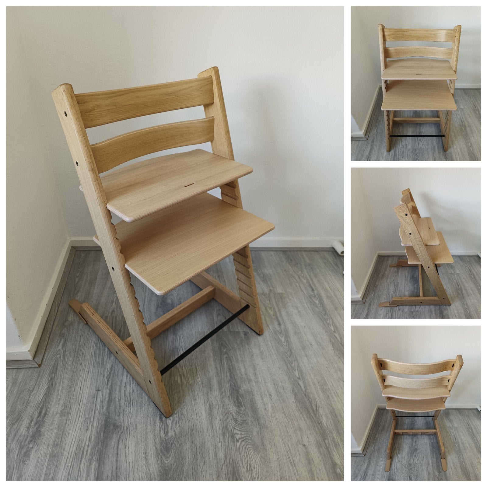 ZGAN! Stokke Tripp Trapp natural oak 2022 nieuw model, Meegroeistoel, Ophalen of Verzenden, Zo goed als nieuw, Stokke Tripp Trapp