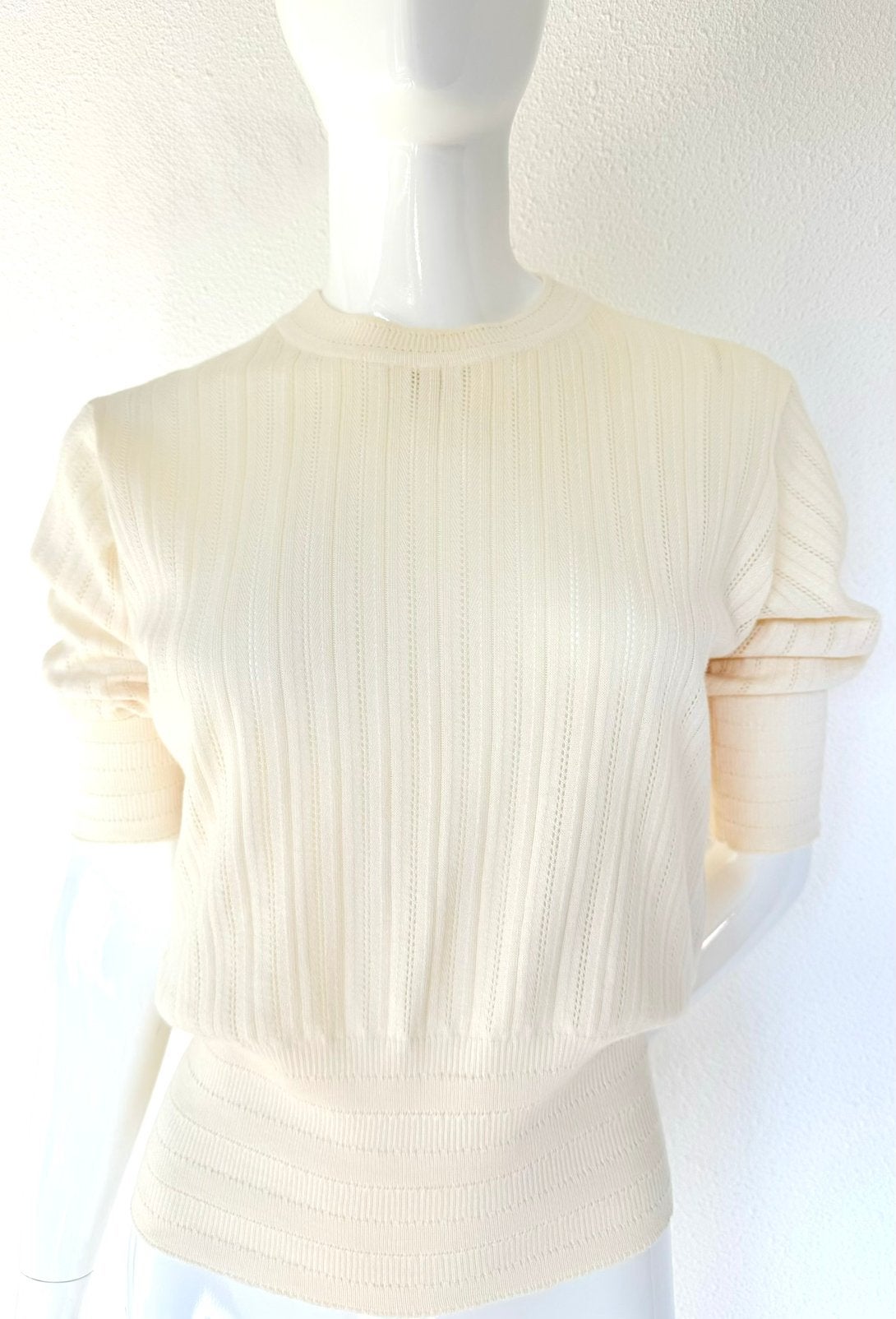 AIAYU LUXE KASJMIER TOP, CREME, MAAT S (NEW €349)💖💖💖, Maat 38/40 (M), Overige kleuren, Ophalen of Verzenden, Zo goed als nieuw