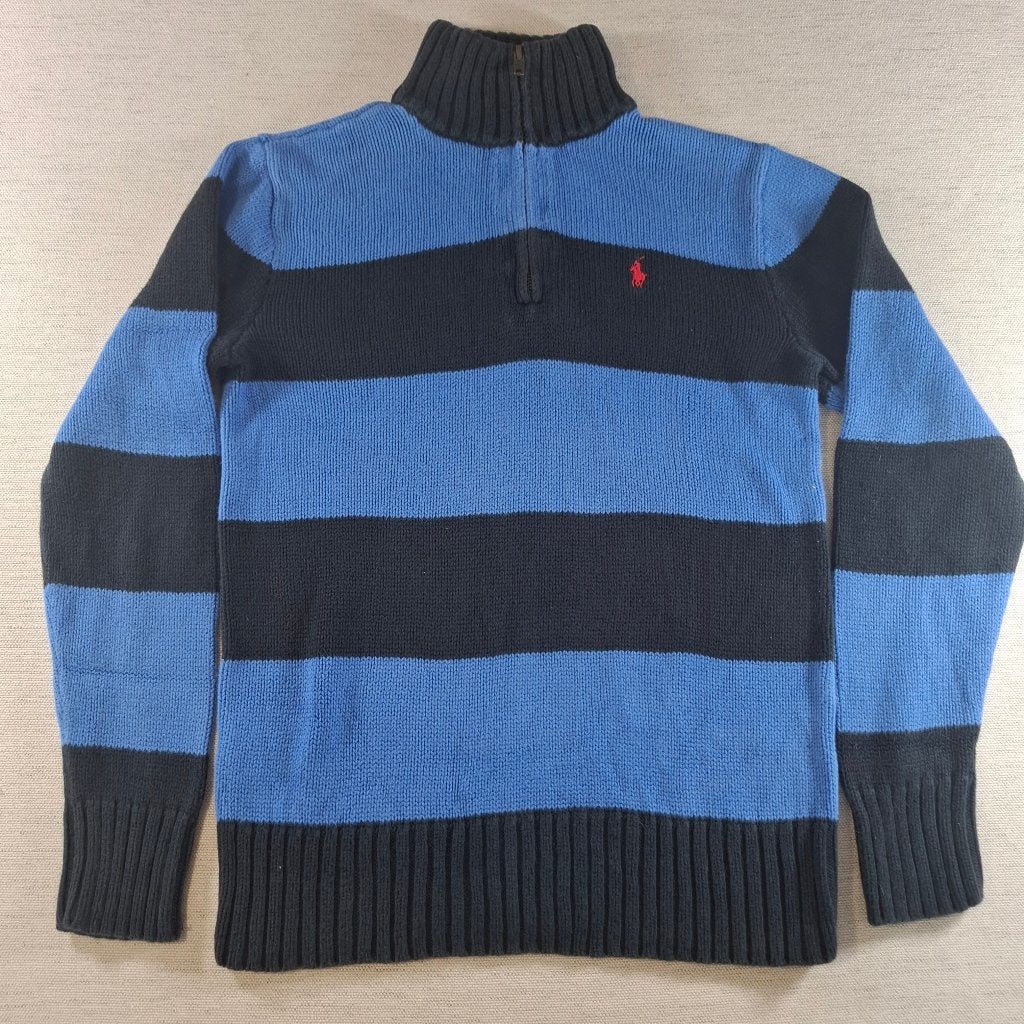 Polo Ralph Lauren trui 1/4 rits – Blauw/lichtblauw, maat XL, Maat 56/58 (XL), Verzenden, Blauw, Polo Ralph Lauren