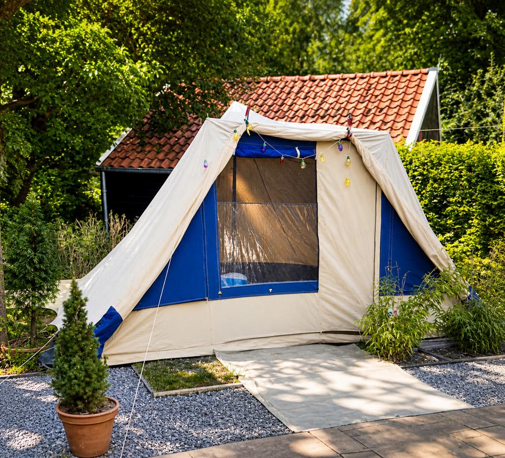 De Wit piramide tent, Caravans en Kamperen, Ophalen, Gebruikt, Tot en met 6