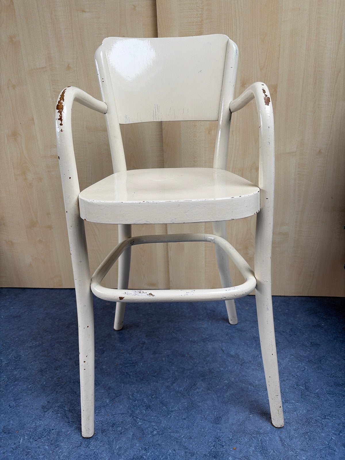 Houten kinderstoel met armleuningen, wit, Ophalen, Gebruikt, Stoel(en)