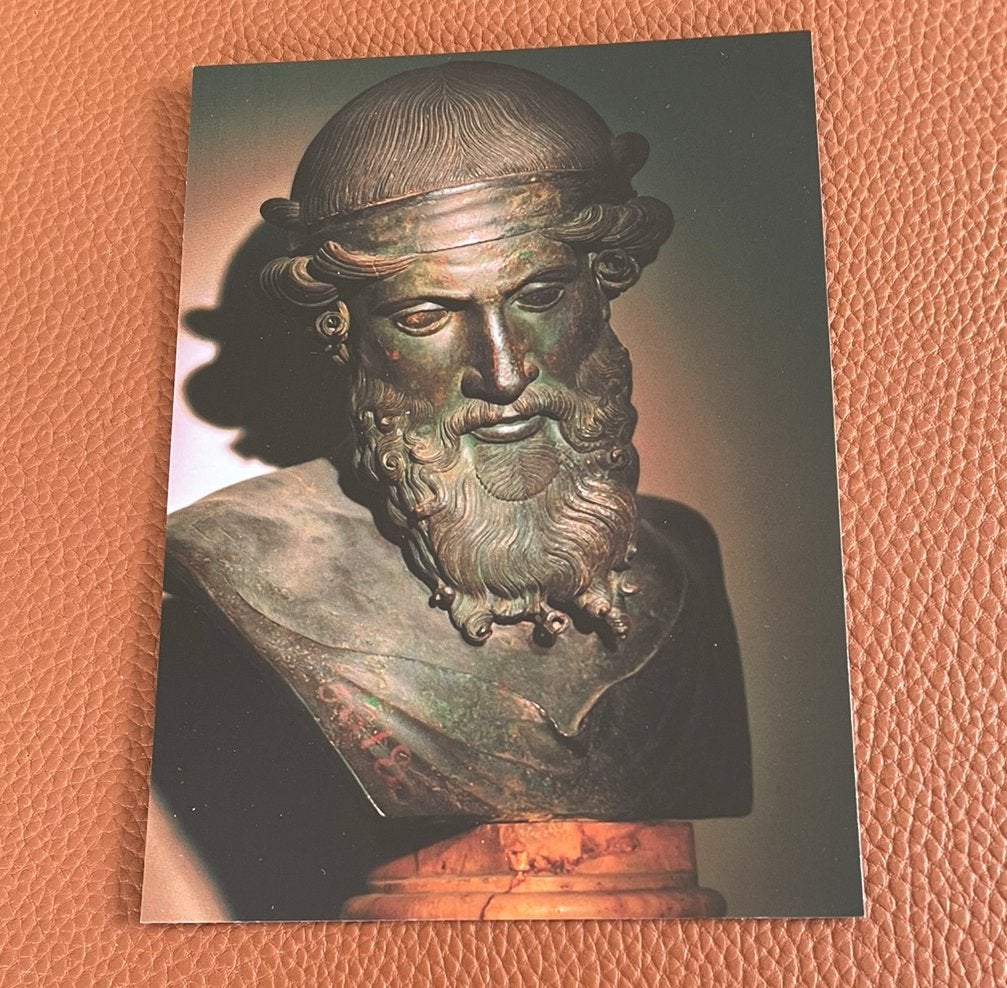 Bronzen herme van Dionysus, Ophalen of Verzenden, Ongelopen