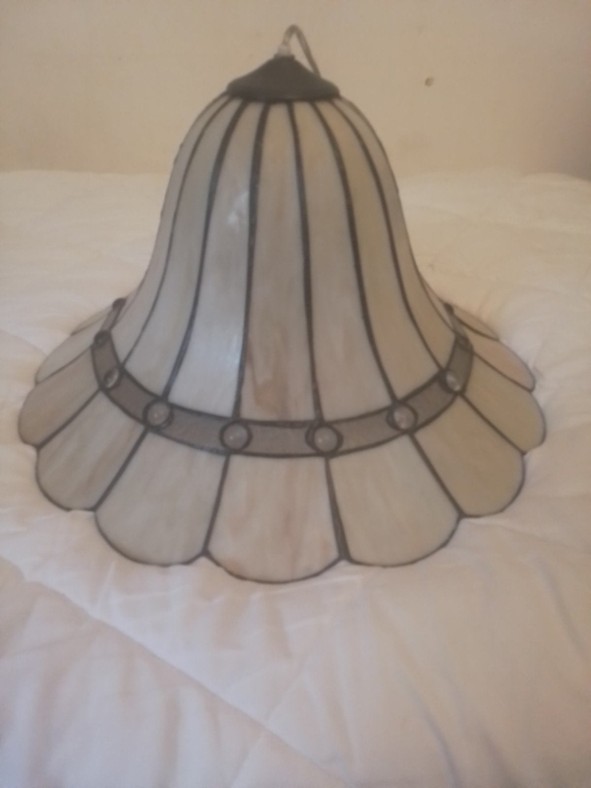 Tiffany Hanglamp - Klassiek Design, 50 cm Diameter, Huis en Inrichting, Ophalen, Gebruikt, Tiffany, Klassiek, Art Nouveau, E27 (groot)
