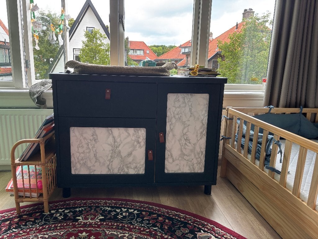 Vintage commode gratis af te halen, Kinderen en Baby's, Kinderkamer | Commodes en Kasten, Ophalen, Gebruikt, 50 tot 70 cm, 100 cm of meer